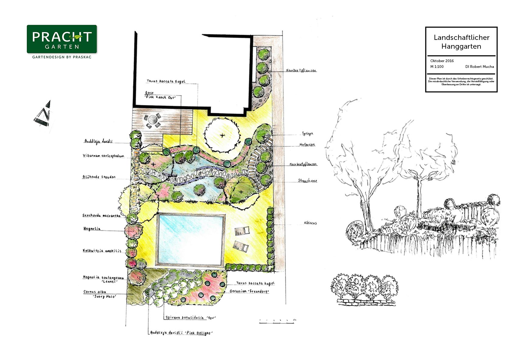 Landschaftlicher Hanggartenplanung in NÖ